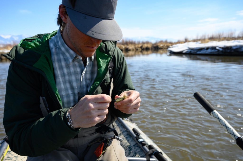 Spring streamer fishing on the Gallatin River