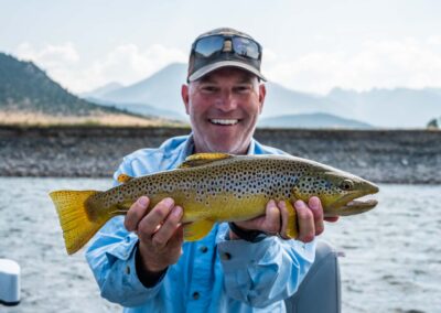 Angler with a Yellowstone River hopper eater