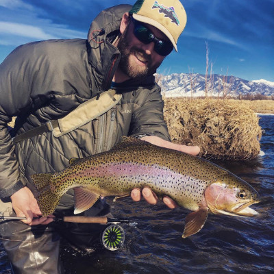 Jesse-Dancer-Guide-Close Guide Jesse Dancer with Montana trout