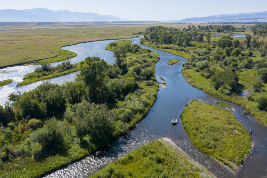 Fly fishing on the Madison River