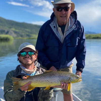 Missouri River fishing guide Max Vaaler with angler